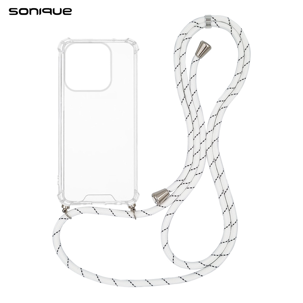 Θήκη Σιλικόνης με Κορδόνι Sonique Armor Clear Xiaomi Xiaomi 17 5G Rainbow Λευκό