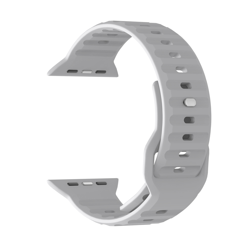Λουράκι Σιλικόνης ColorWave Sonique για Apple Watch (42/44/45/49MM) Ανοιχτό Γκρι