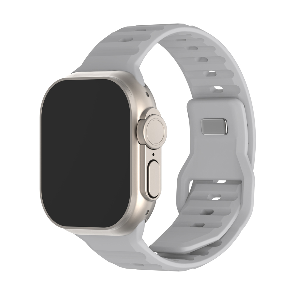 Λουράκι Σιλικόνης ColorWave Sonique για Apple Watch (42/44/45/49MM) Ανοιχτό Γκρι