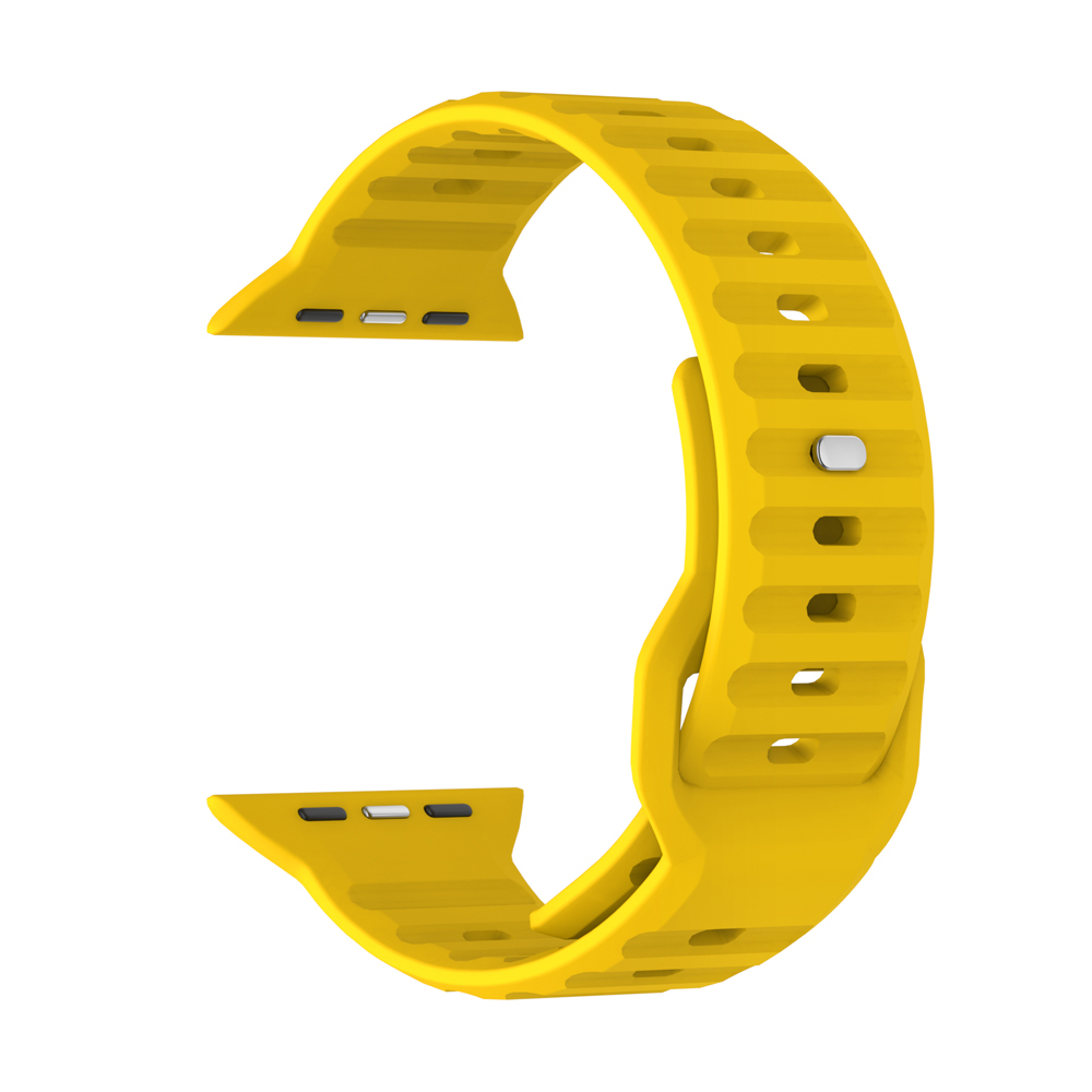 Λουράκι Σιλικόνης ColorWave Sonique για Apple Watch (42/44/45/49MM) Κίτρινο