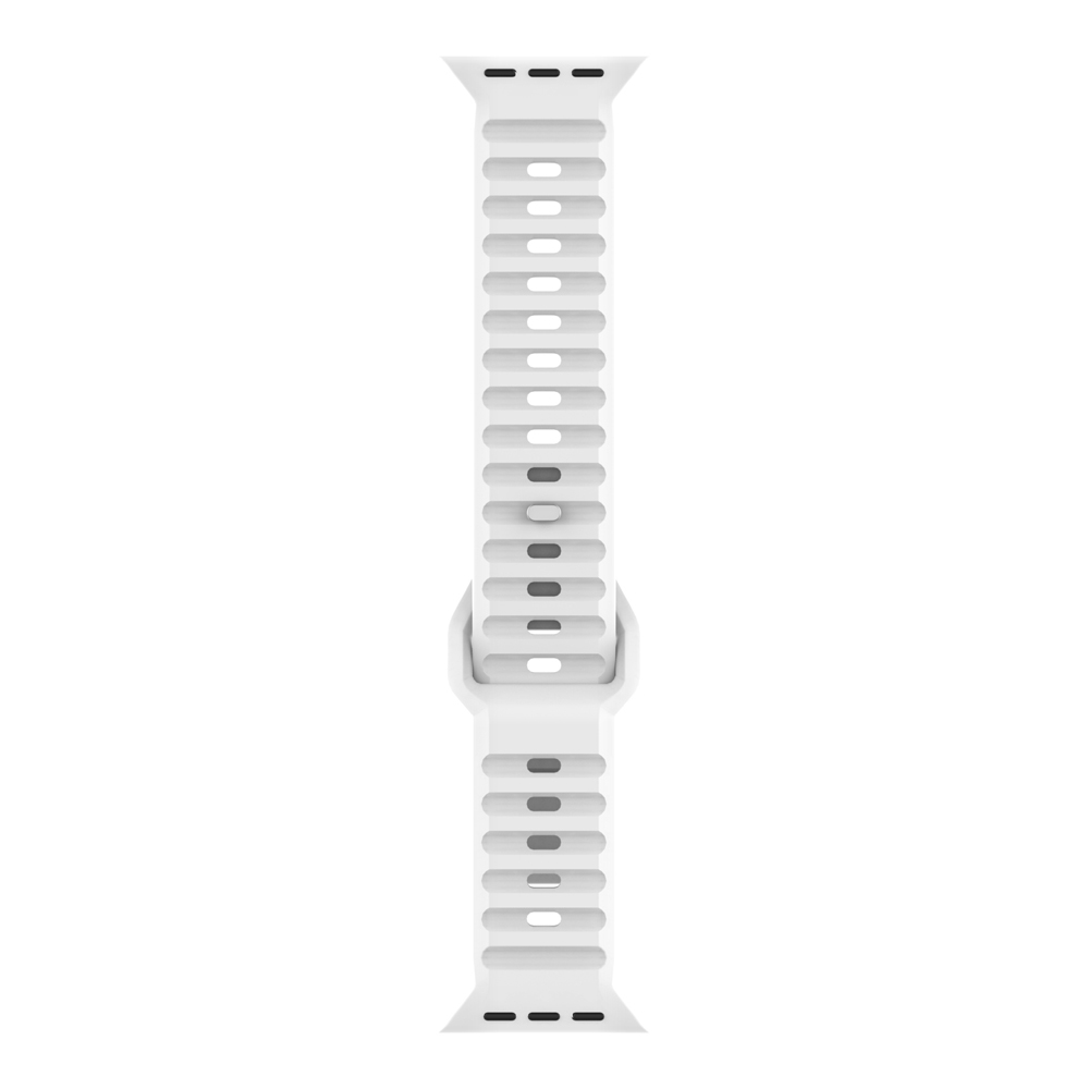Λουράκι Σιλικόνης ColorWave Sonique για Apple Watch (42/44/45/49MM) Λευκό
