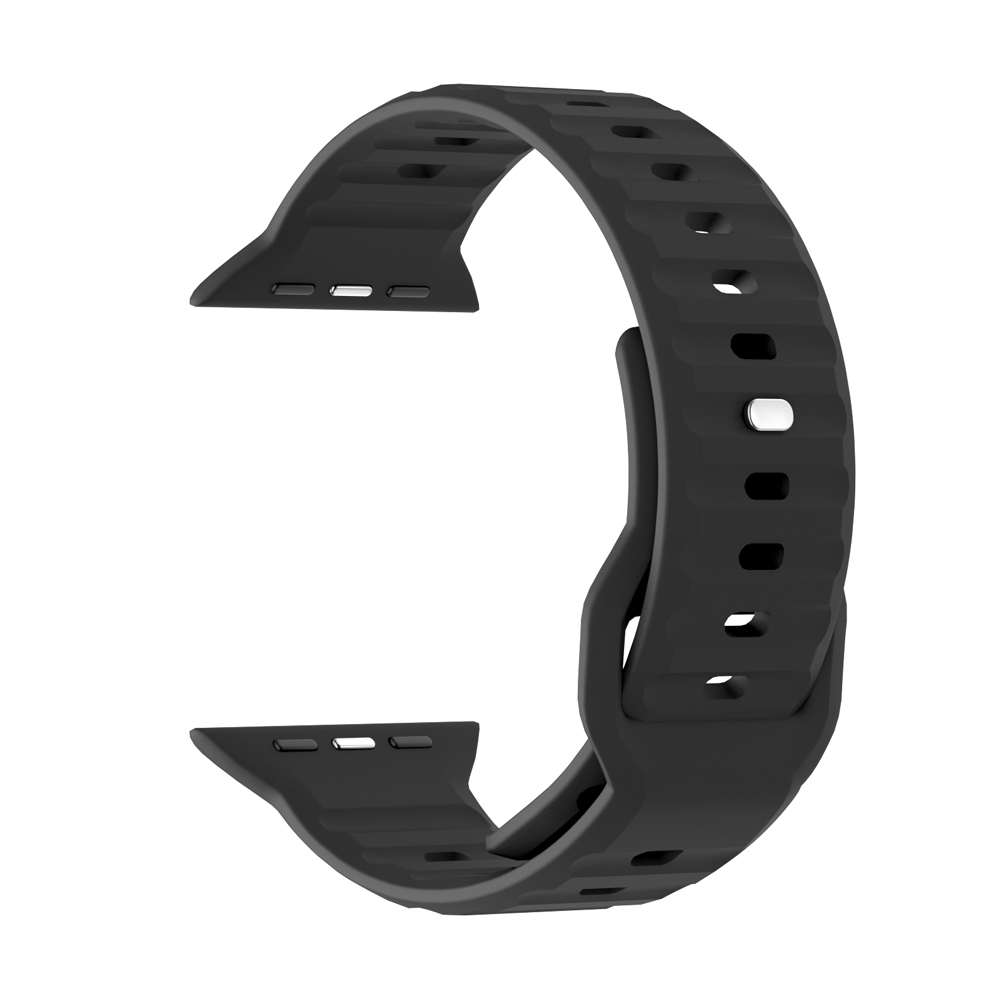 Λουράκι Σιλικόνης ColorWave Sonique για Apple Watch (42/44/45/49MM) Μαύρο