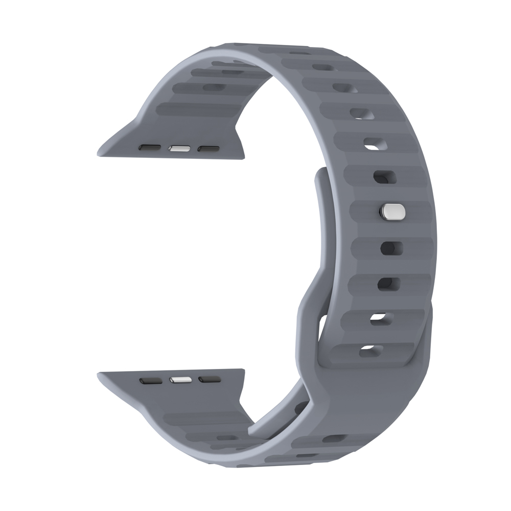 Λουράκι Σιλικόνης ColorWave Sonique για Apple Watch (42/44/45/49MM) Μπλε Γκρι