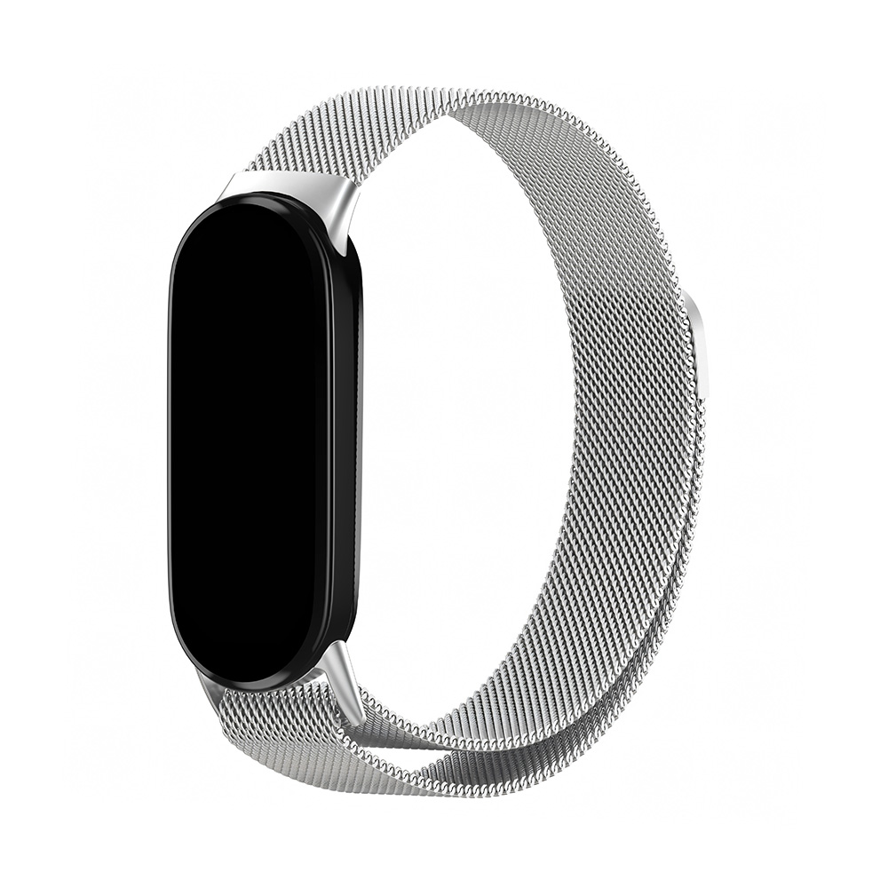 Λουράκι Stainless Steel Milanese Slim Sonique για Xiaomi Xiaomi Mi Band 8 / Smart Band 9 / Smart Band 10 Ασημί