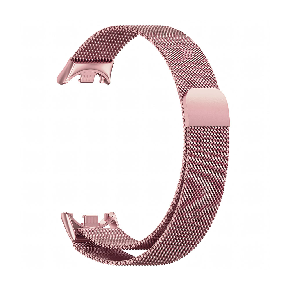 Λουράκι Stainless Steel Milanese Slim Sonique για Xiaomi Xiaomi Mi Band 8 / Smart Band 9 / Smart Band 10 Ροζ Χρυσό