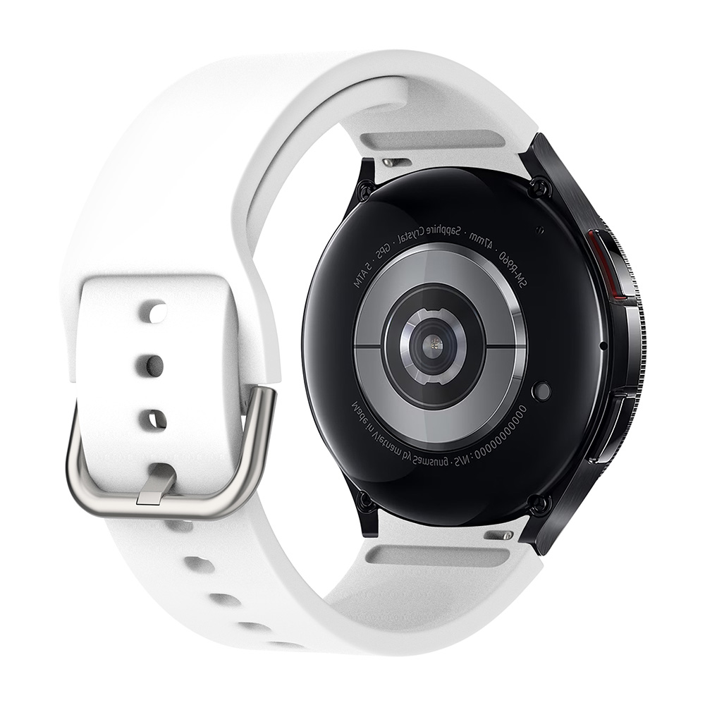 Λουράκι Σιλικόνης Soft Band Sonique για Samsung Galaxy Watch 4/5/6/7/FE Λευκό