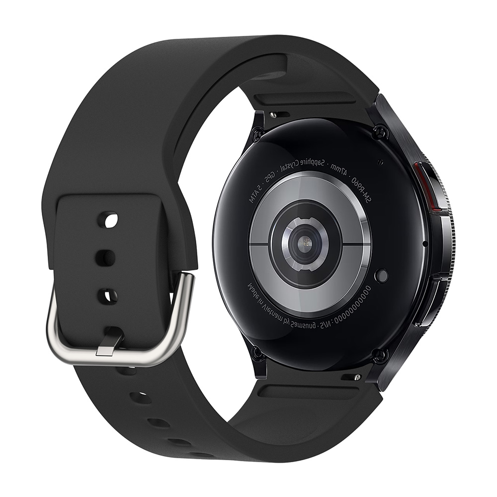 Λουράκι Σιλικόνης Soft Band Sonique για Samsung Galaxy Watch 4/5/6/7/FE Μαύρο