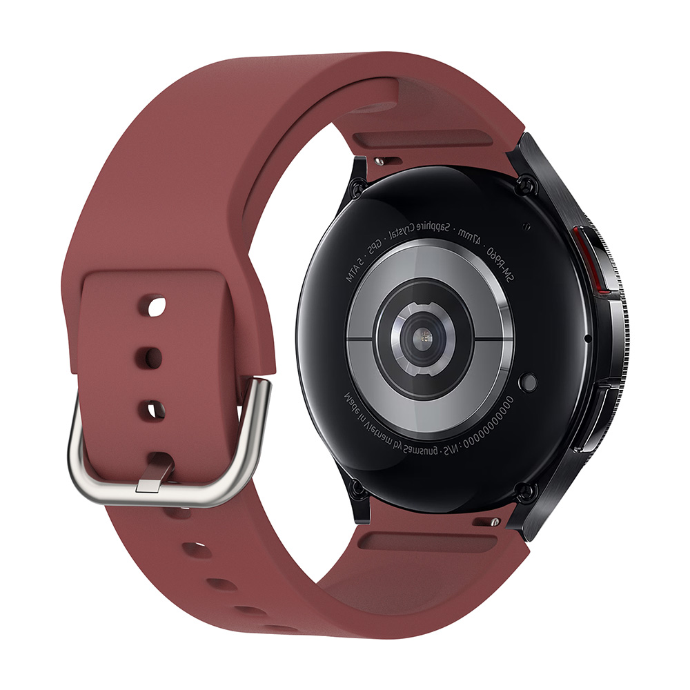 Λουράκι Σιλικόνης Soft Band Sonique για Samsung Galaxy Watch 4/5/6/7/FE Μπορντό
