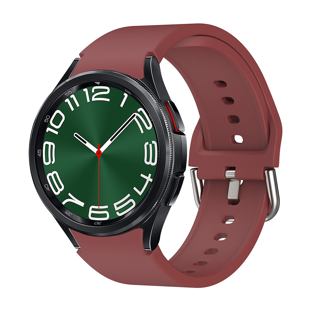 Λουράκι Σιλικόνης Soft Band Sonique για Samsung Galaxy Watch 4/5/6/7/FE Μπορντό