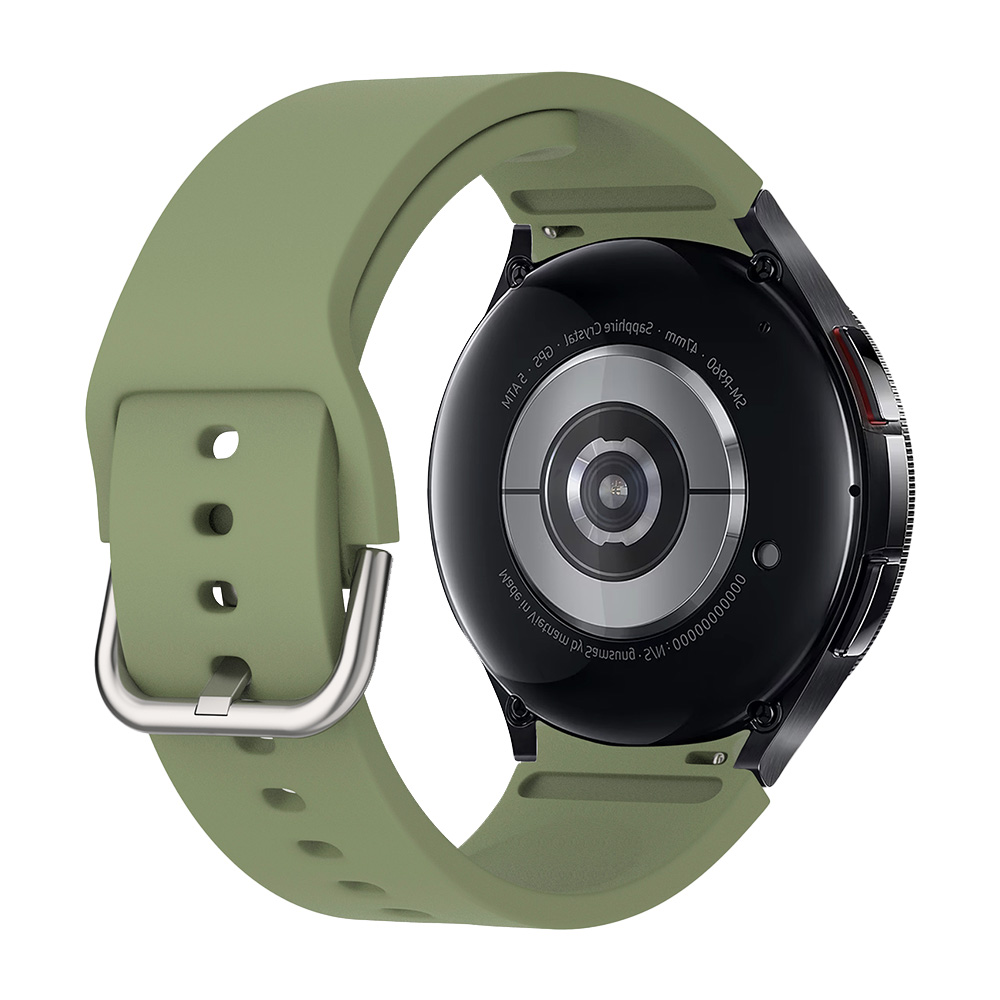 Λουράκι Σιλικόνης Soft Band Sonique για Samsung Galaxy Watch 4/5/6/7/FE Χακί