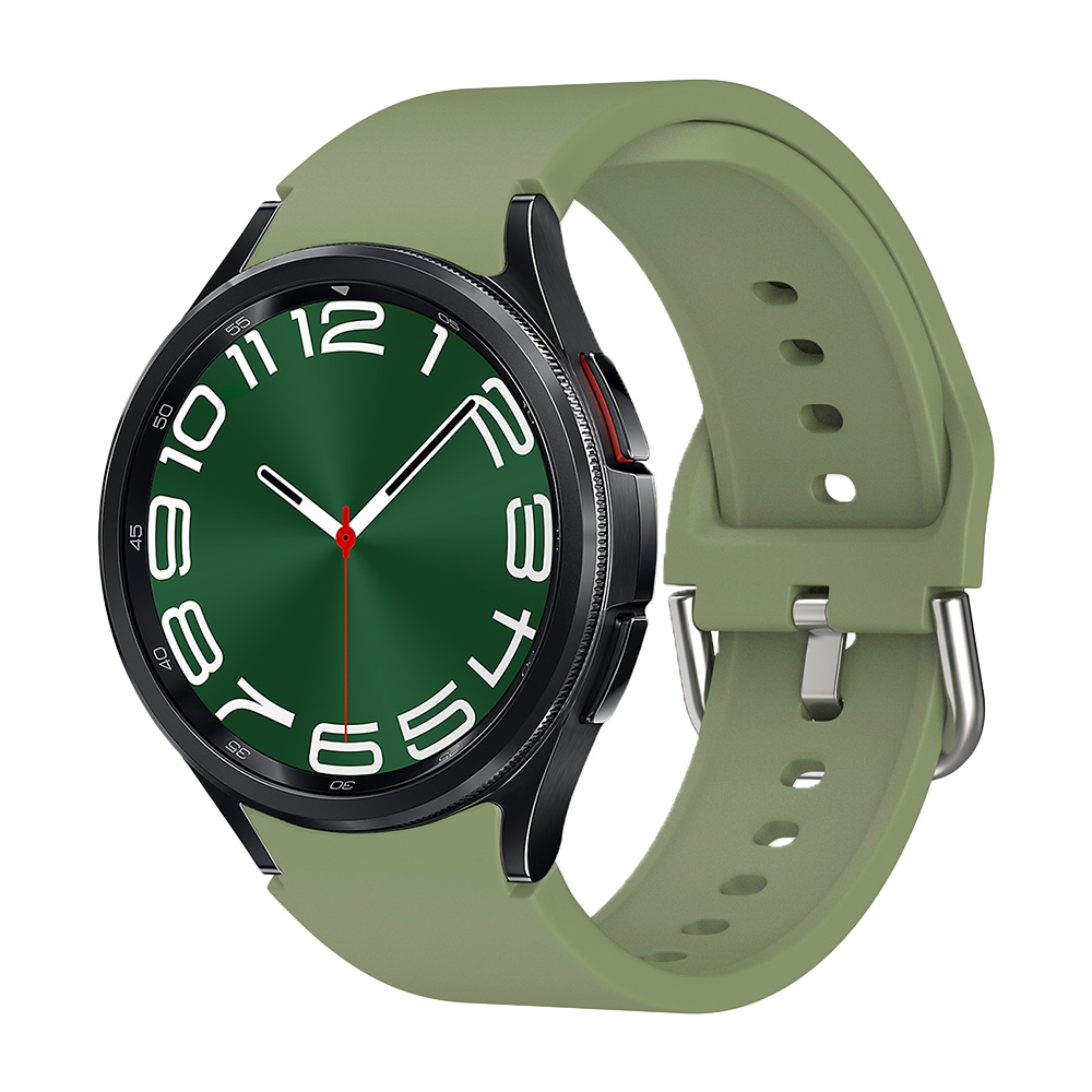 Λουράκι Σιλικόνης Soft Band Sonique για Samsung Galaxy Watch 4/5/6/7/FE Χακί