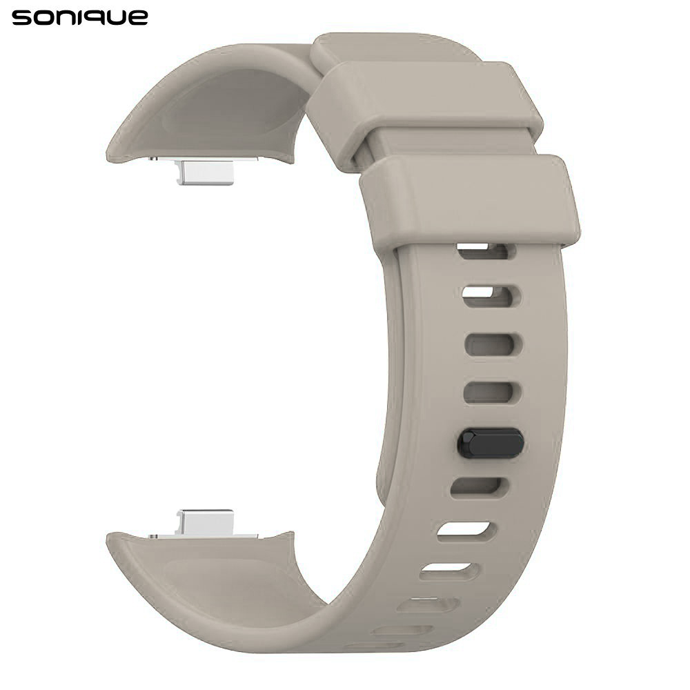 Λουράκι Σιλικόνης Sonique Color για Xiaomi Redmi Watch 4 /5 /6 /6 Lite /6 Active /Smart Band 8 Pro /9 Pro /10 Pro Ανοιχτό Γκρι
