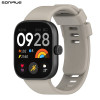Λουράκι Σιλικόνης Sonique Color για Xiaomi Redmi Watch 4 /5 /6 /6 Lite /6 Active /Smart Band 8 Pro /9 Pro /10 Pro Ανοιχτό Γκρι