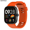Λουράκι Σιλικόνης Sonique Color για Xiaomi Redmi Watch 4 /5 /6 /6 Lite /6 Active /Smart Band 8 Pro /9 Pro /10 Pro Πορτοκαλί