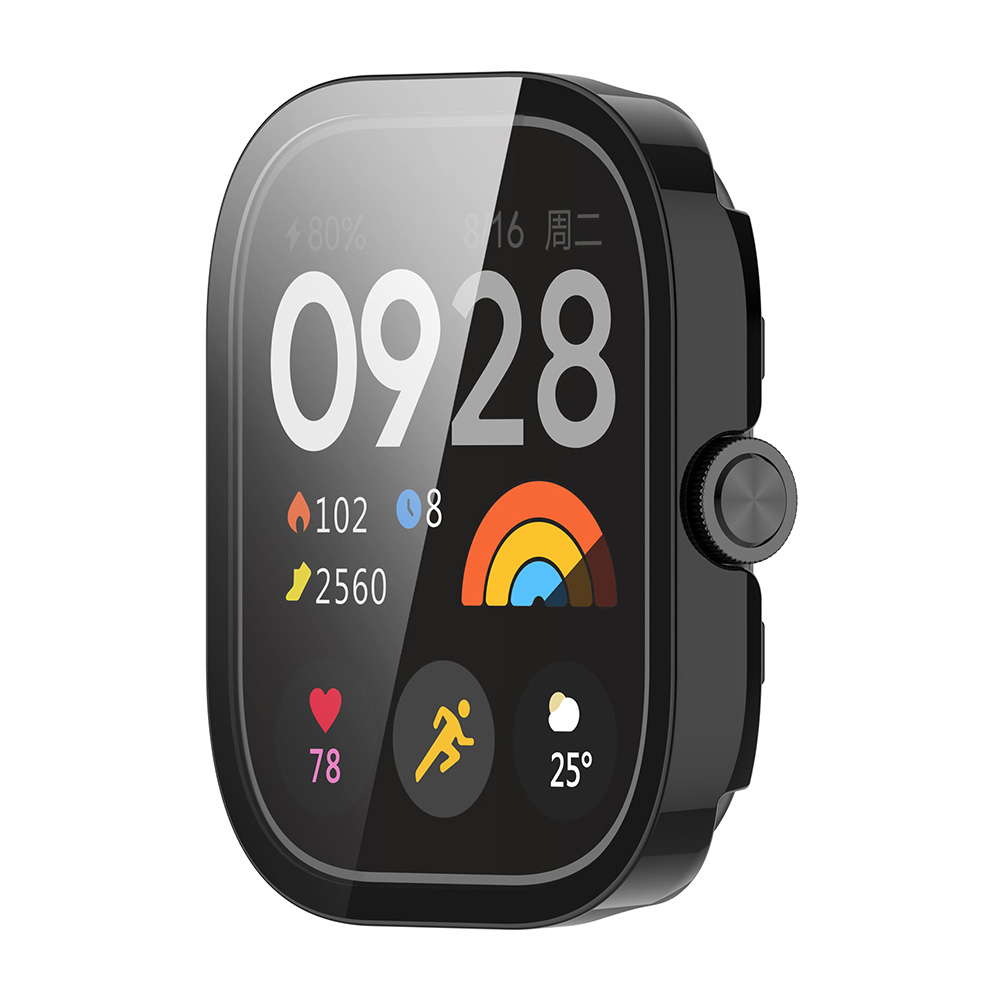 Θήκη Προστασία PC + Tempered Glass Sonique για Xiaomi Redmi Watch 4 Μαύρο