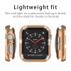 Θήκη Προστασία Luxury Diamond PC + Tempered Glass Sonique για Apple Watch 4/5/6/SE/SE 2/SE 3 40mm Μπρονζέ