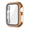 Θήκη Προστασία Luxury Diamond PC + Tempered Glass Sonique για Apple Watch 4/5/6/SE/SE 2/SE 3 40mm Μπρονζέ