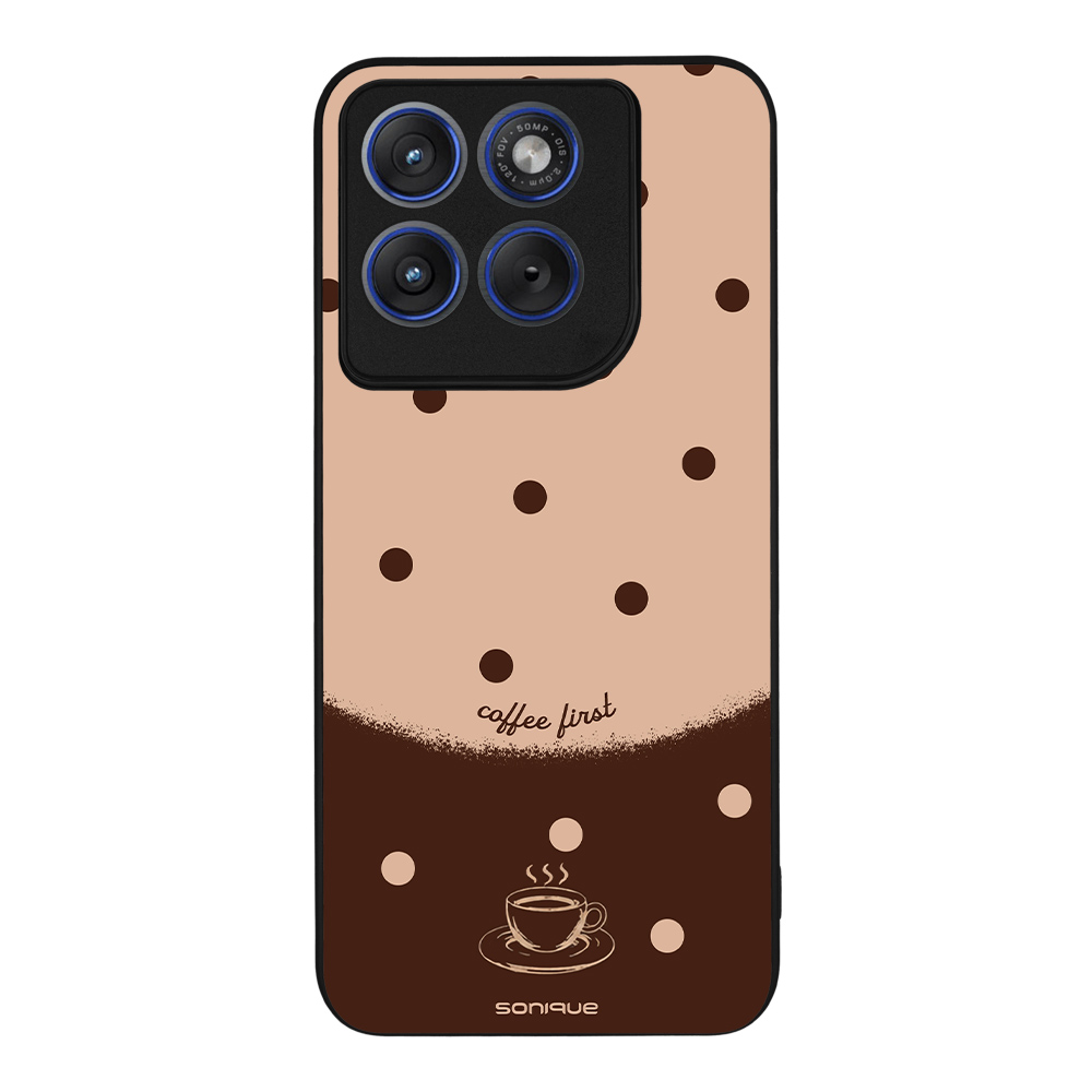 Θήκη Sonique Delulu Polka Era Series για Motorola Edge 70 Fusion 5G Coffee First