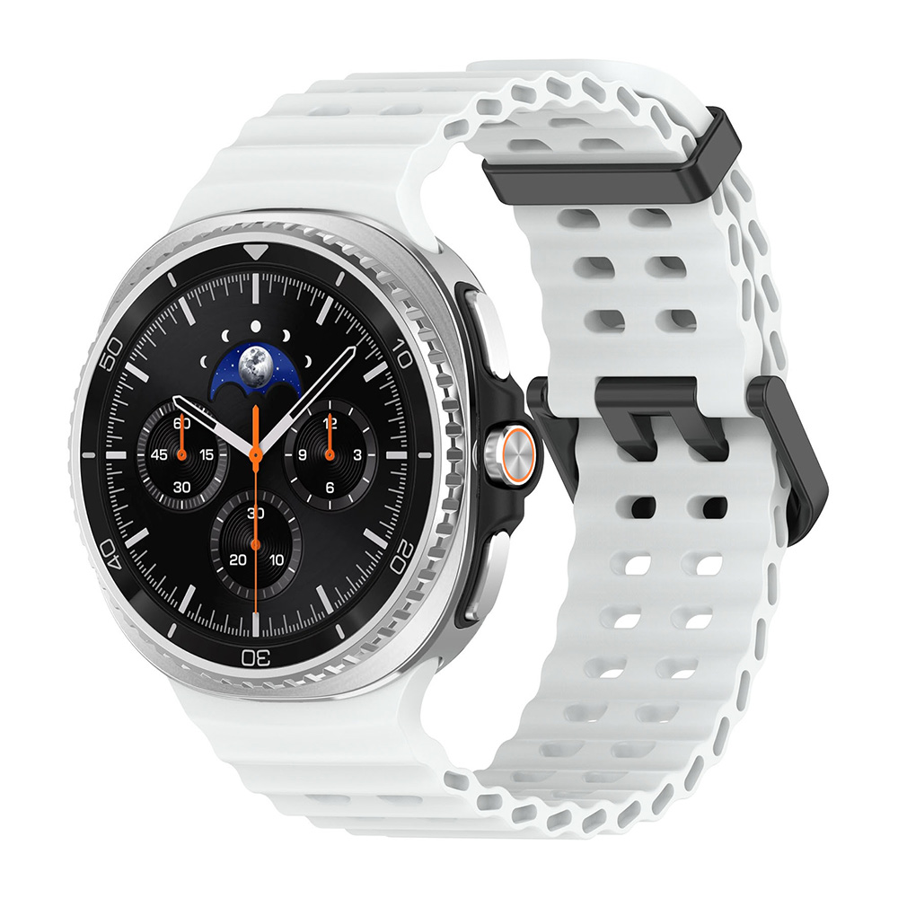 Λουράκι Σιλικόνης ColorWave Sonique για Samsung Galaxy Watch 8 Λευκό