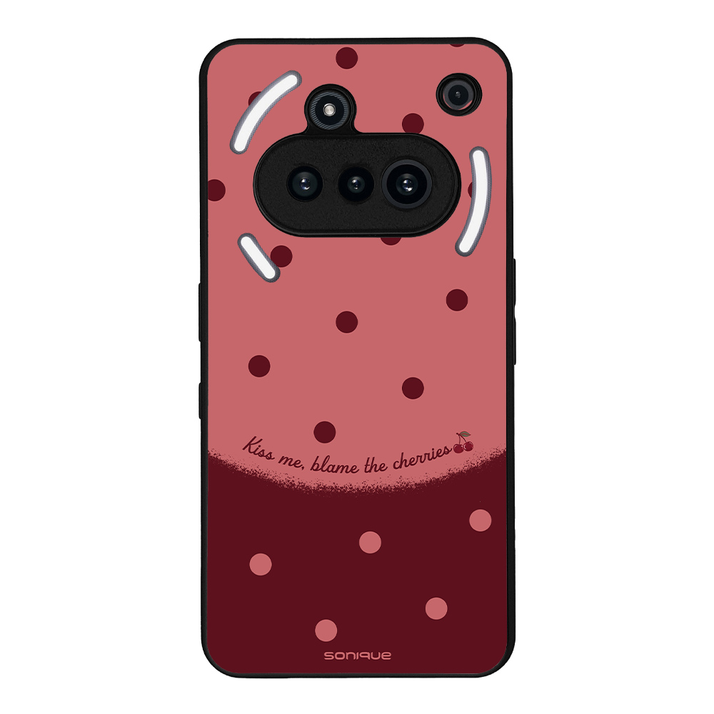 Θήκη Sonique Delulu Polka Era Series για Nothing Phone 3a Blame Cherries