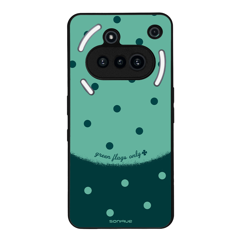 Θήκη Sonique Delulu Polka Era Series για Nothing Phone 3a Green Flags