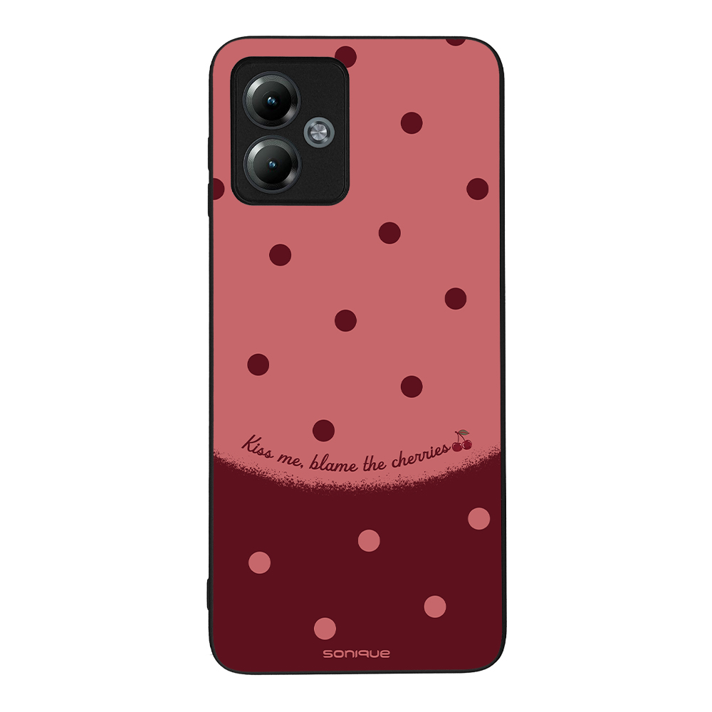 Θήκη Sonique Delulu Polka Era Series για Motorola Moto G14 4G Blame Cherries