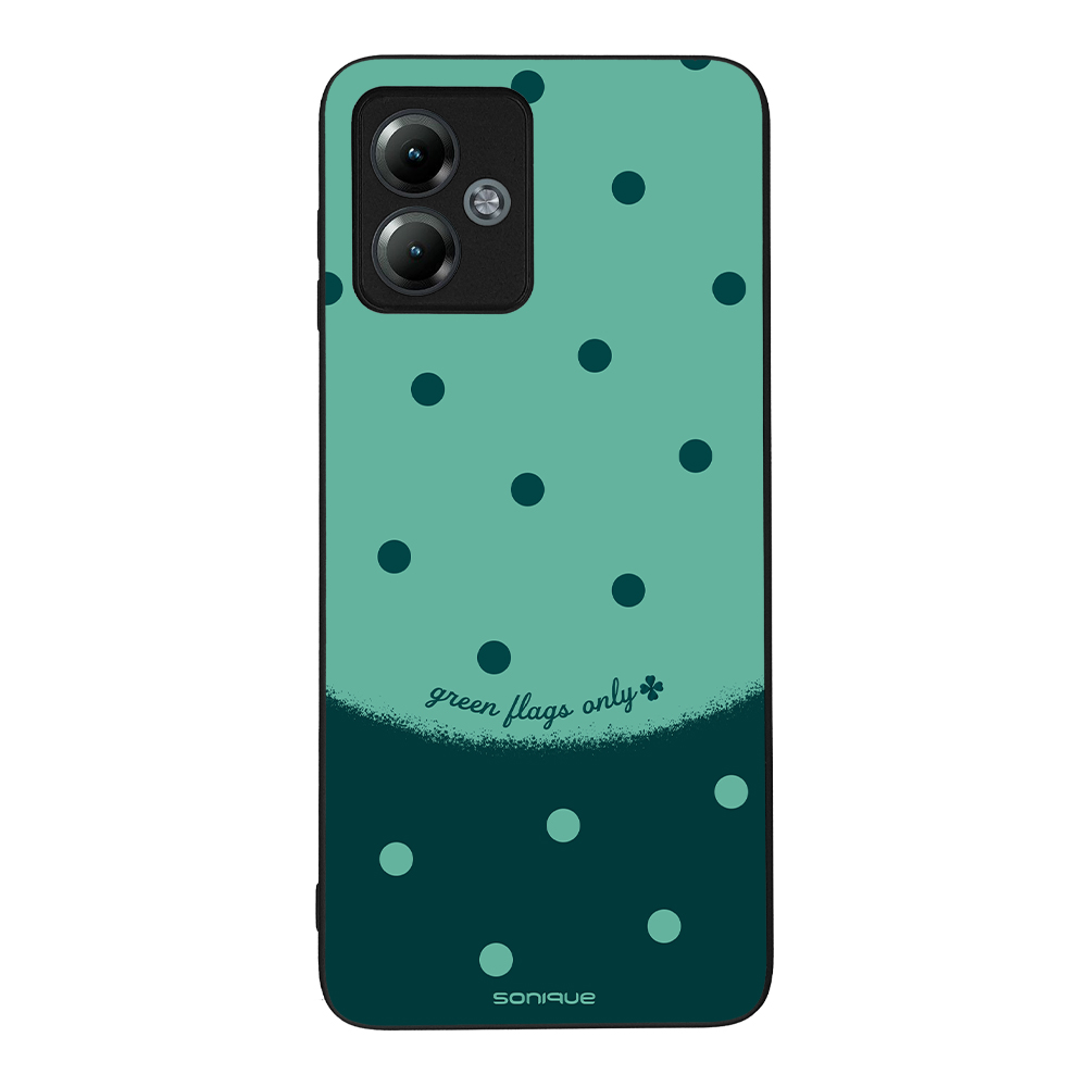 Θήκη Sonique Delulu Polka Era Series για Motorola Moto G14 4G Green Flags