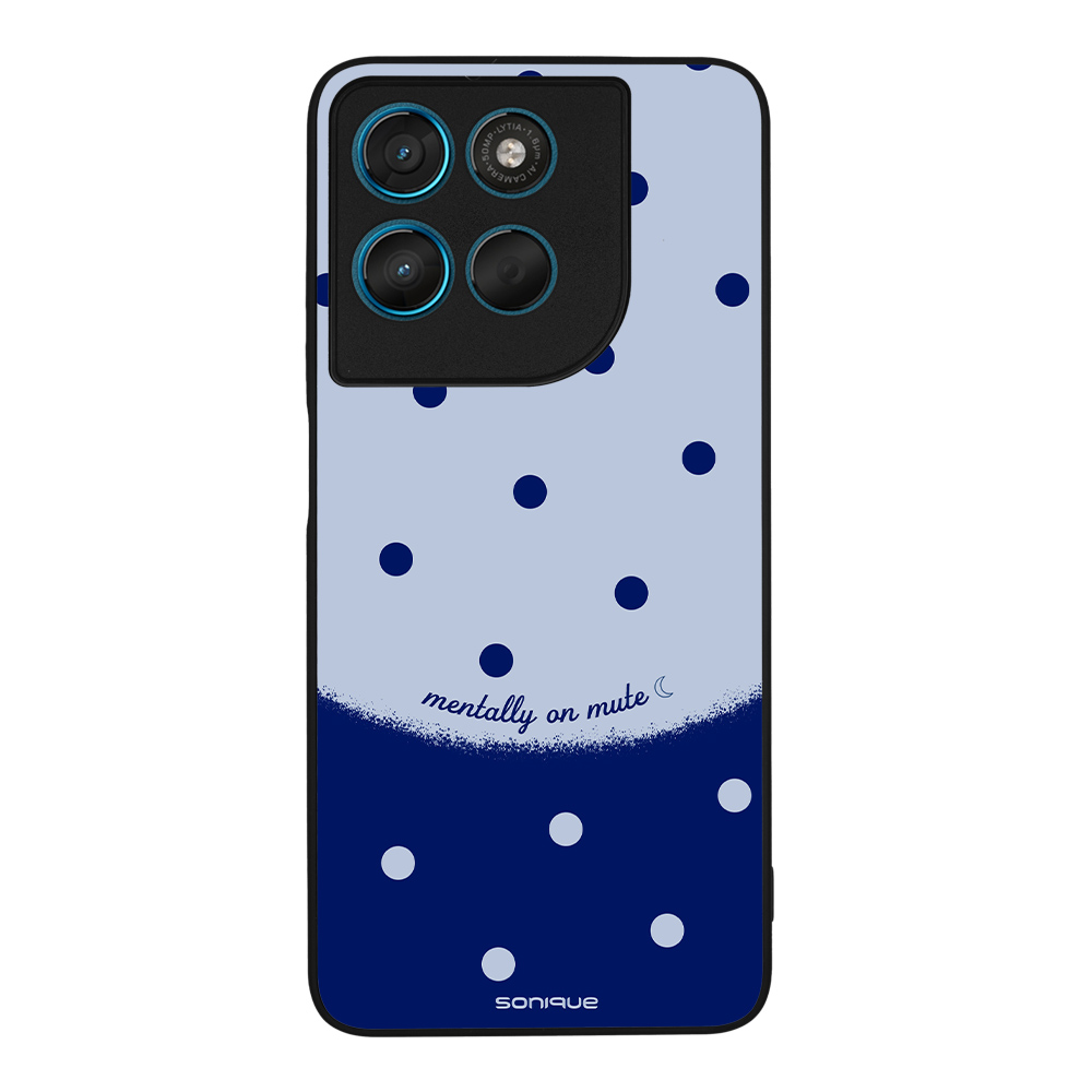 Θήκη Sonique Delulu Polka Era Series για Motorola Moto G57 Power 5G / Moto G67 Power 5G Blue Mentally