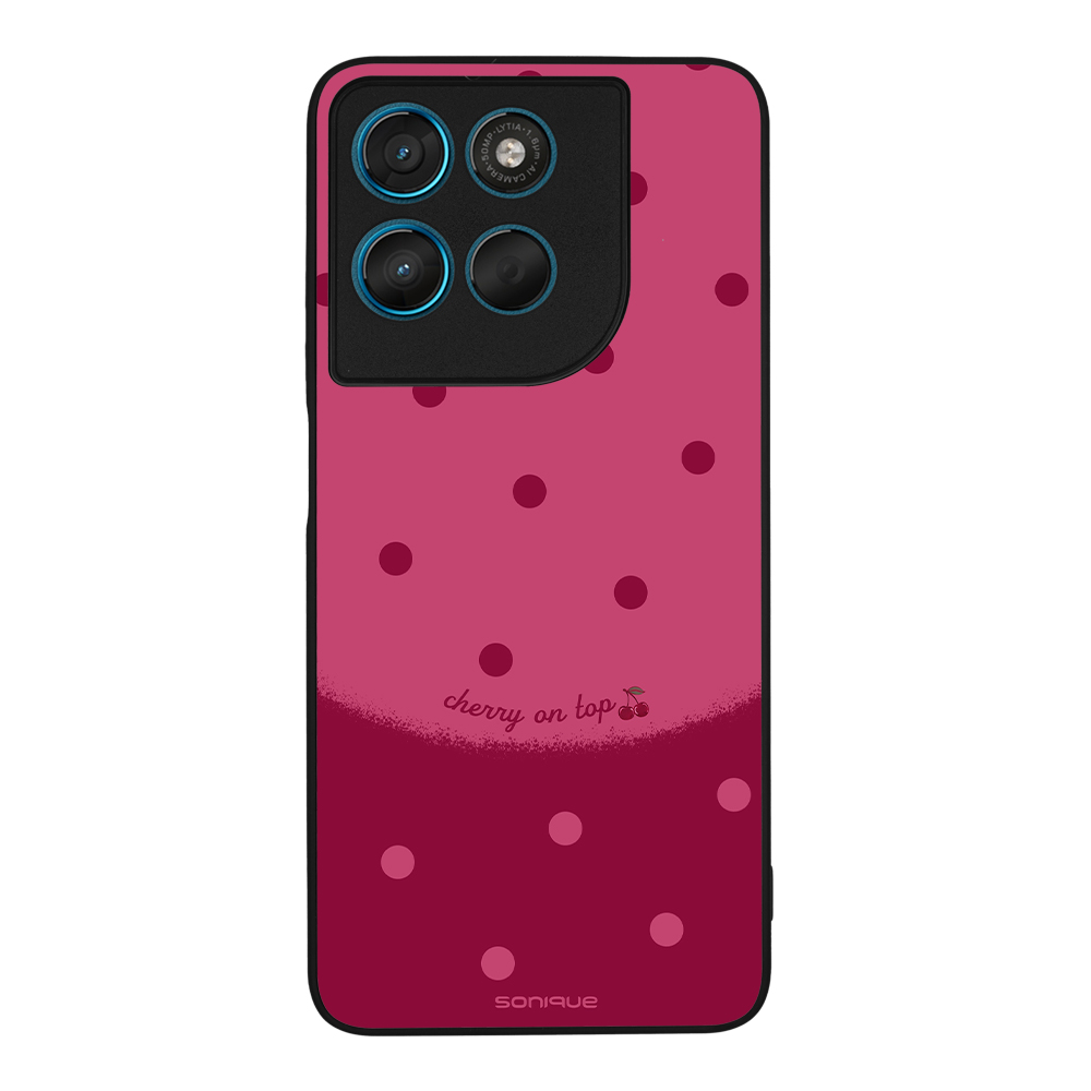 Θήκη Sonique Delulu Polka Era Series για Motorola Moto G57 Power 5G / Moto G67 Power 5G Top Cherry