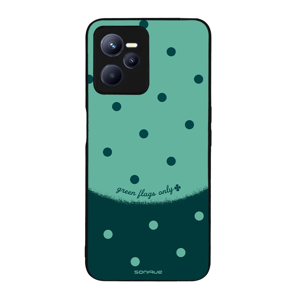 Θήκη Sonique Delulu Polka Era Series για Realme C35 Green Flags