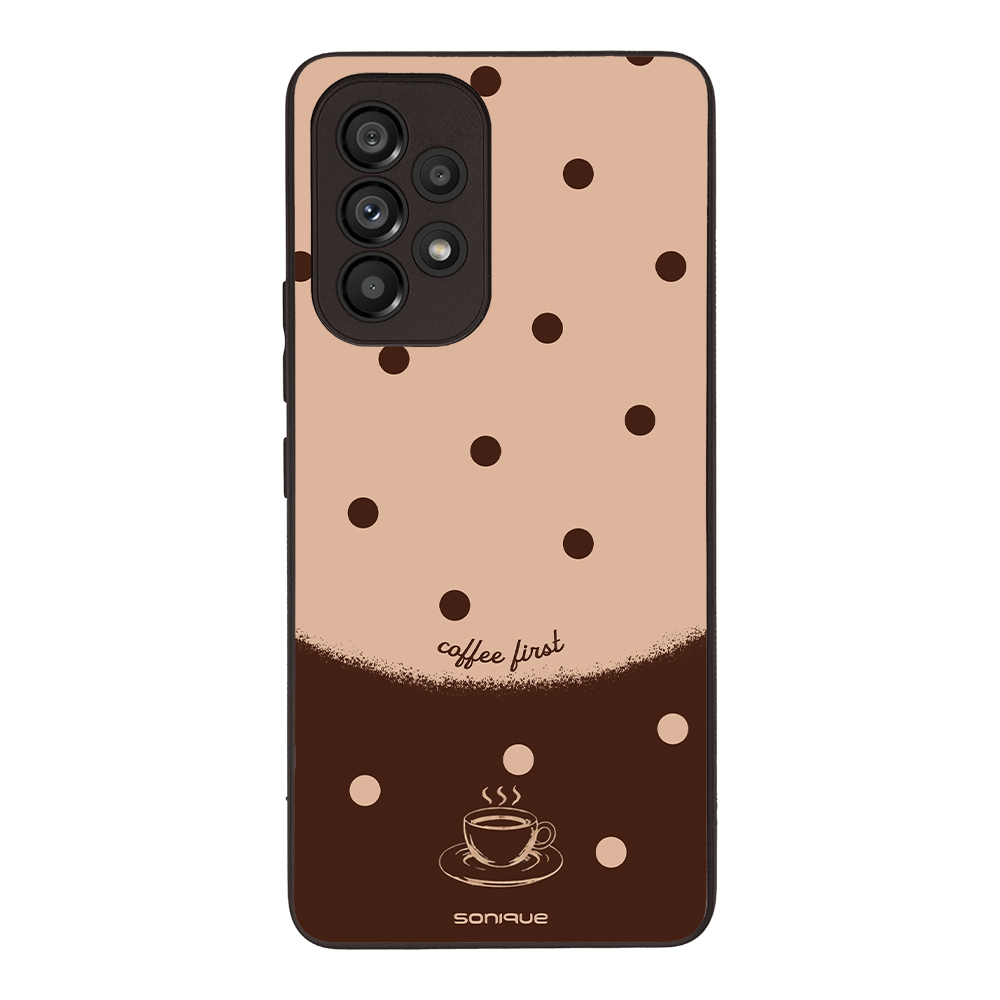 Θήκη Sonique Delulu Polka Era Series για Samsung Galaxy A53 5G Coffee First