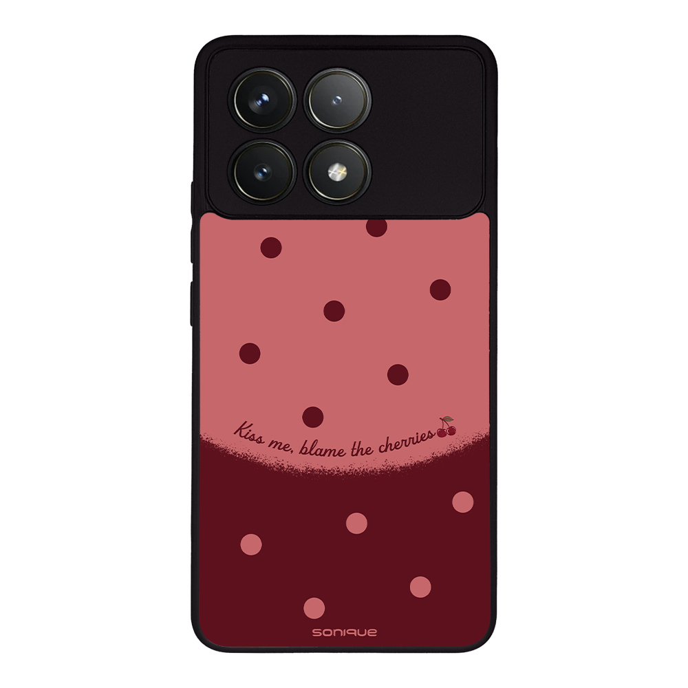 Θήκη Sonique Delulu Polka Era Series για Xiaomi Poco F6 Pro 5G Blame Cherries