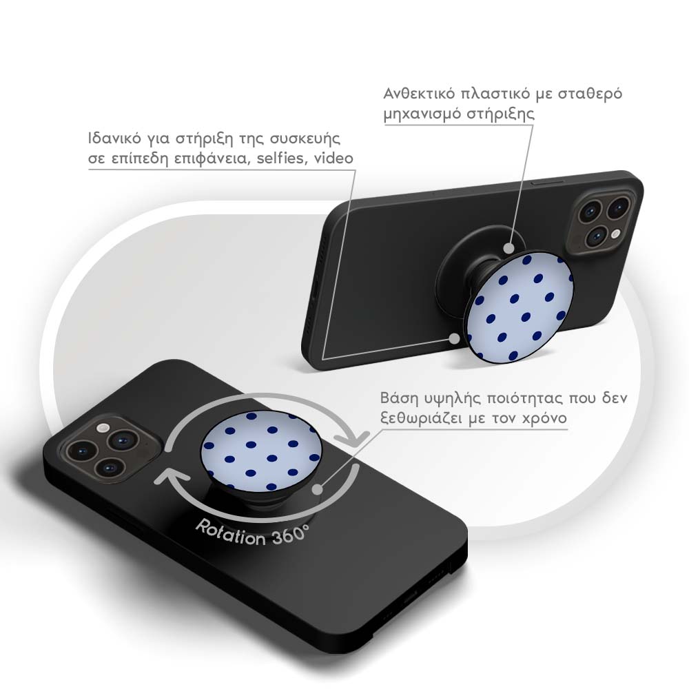 Pop Holder Sonique  Delulu Polka Era Series Blue Mentally