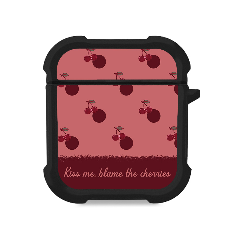 Θήκη Σιλικόνης Sonique Delulu Polka Era Series για AirPods 1/2 Blame Cherries