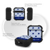 Θήκη Σιλικόνης Sonique Delulu Polka Era Series για AirPods 1/2 Blue Mentally