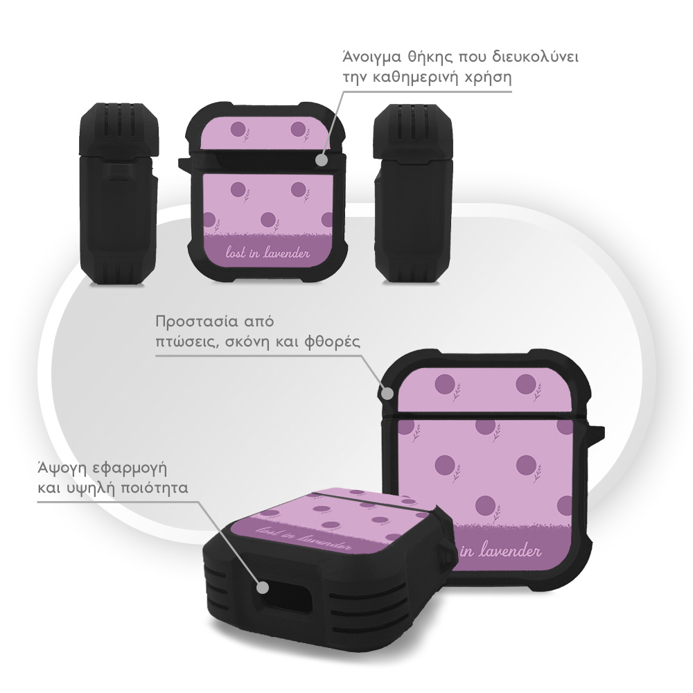 Θήκη Σιλικόνης Sonique Delulu Polka Era Series για AirPods 1/2 Lost Delulu