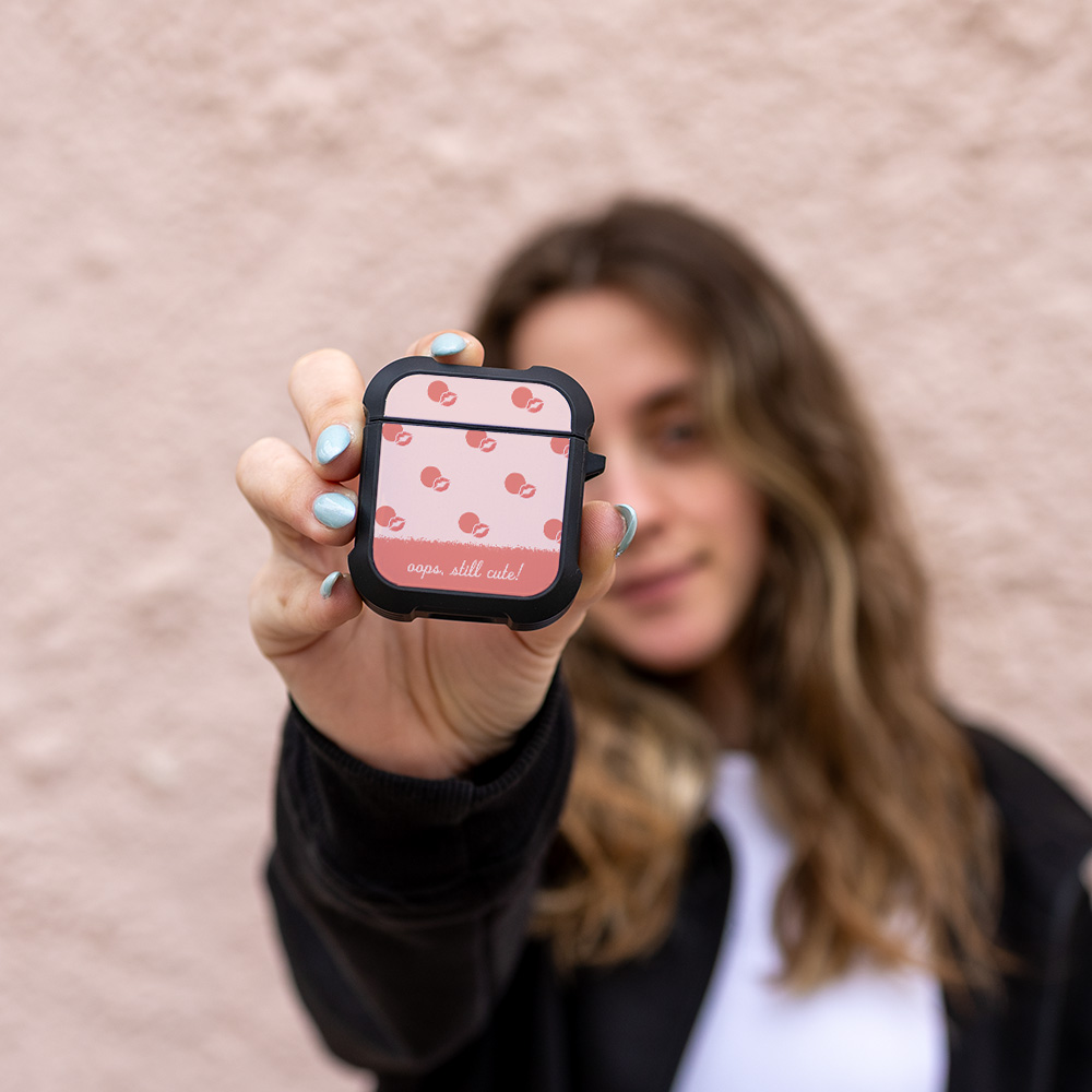 Θήκη Σιλικόνης Sonique Delulu Polka Era Series για AirPods 1/2 Still Cute