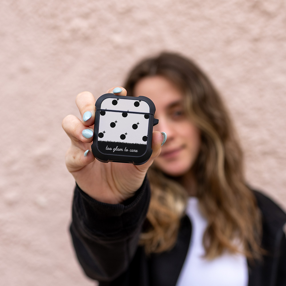 Θήκη Σιλικόνης Sonique Delulu Polka Era Series για AirPods 1/2 Too Glam