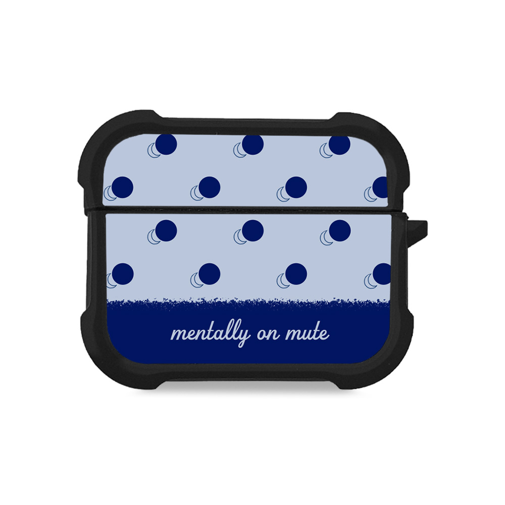 Θήκη Σιλικόνης Sonique Delulu Polka Era Series για AirPods Pro / Pro 2 Blue Mentally
