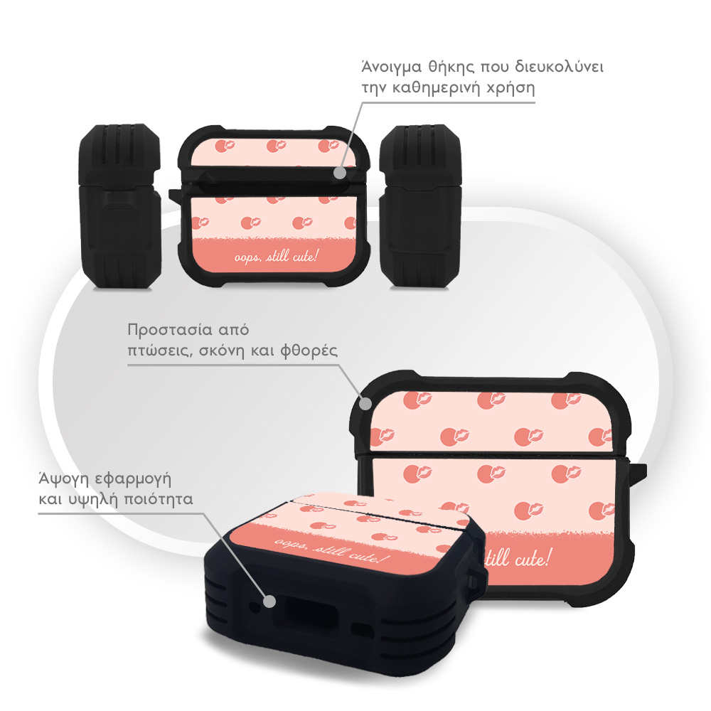 Θήκη Σιλικόνης Sonique Delulu Polka Era Series για AirPods Pro / Pro 2 Still Cute