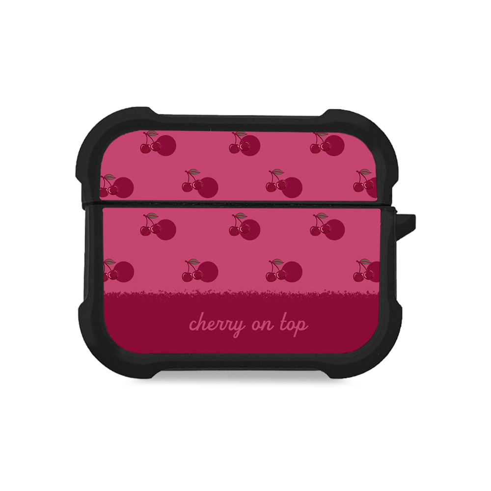 Θήκη Σιλικόνης Sonique Delulu Polka Era Series για AirPods Pro / Pro 2 Top Cherry