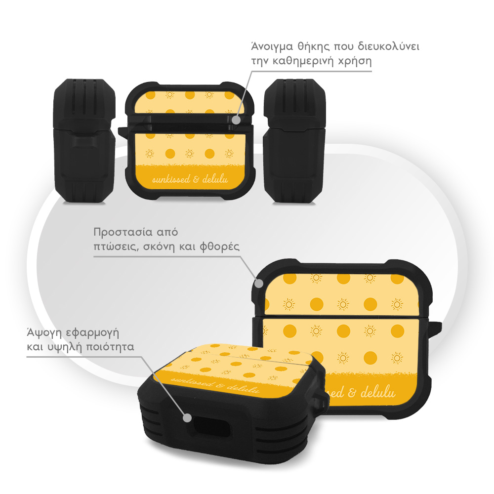 Θήκη Σιλικόνης Sonique Delulu Polka Era Series για AirPods 3 Delulu Sun