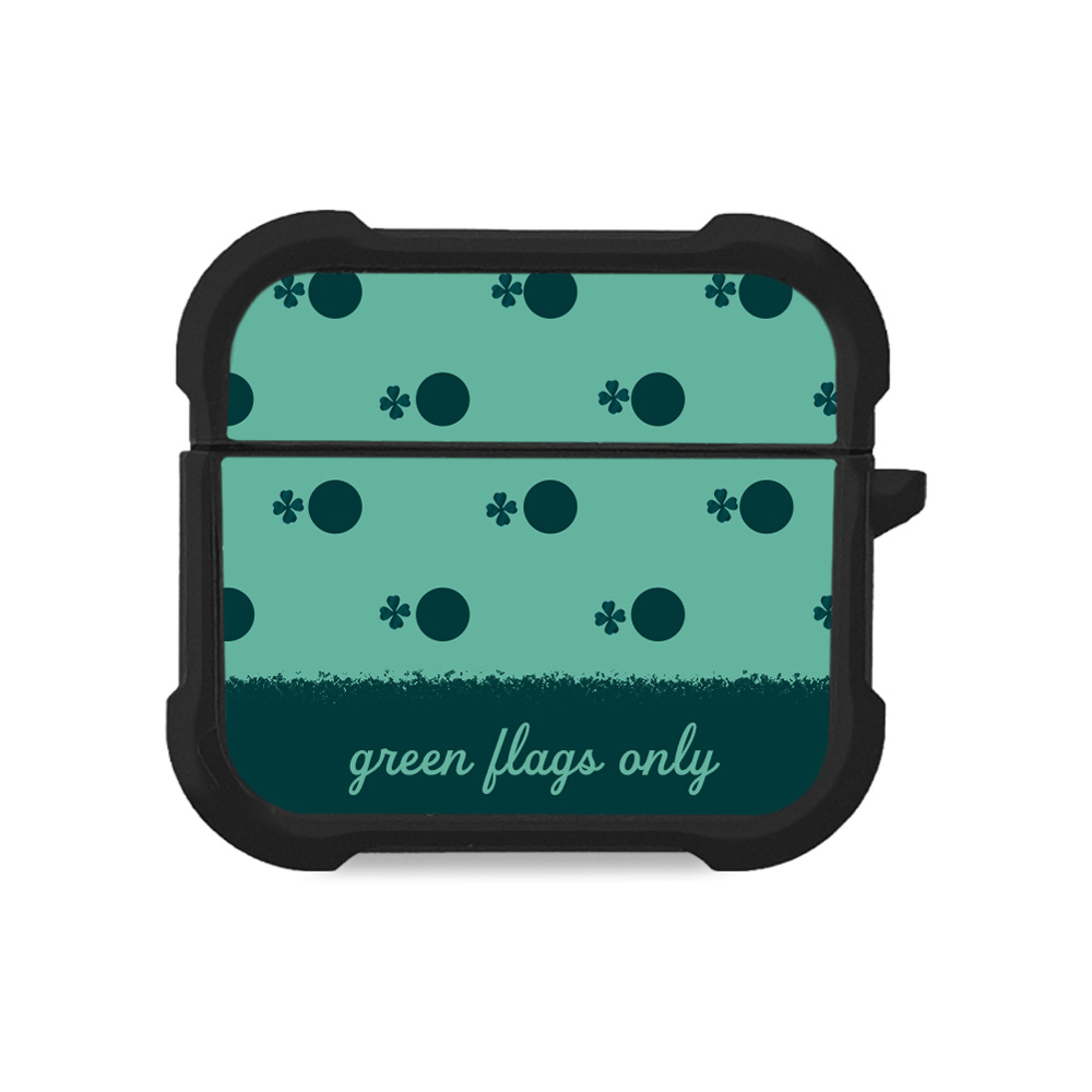 Θήκη Σιλικόνης Sonique Delulu Polka Era Series για AirPods 3 Green Flags