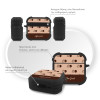 Θήκη Σιλικόνης Sonique Delulu Polka Era Series για AirPods 4 Coffee First