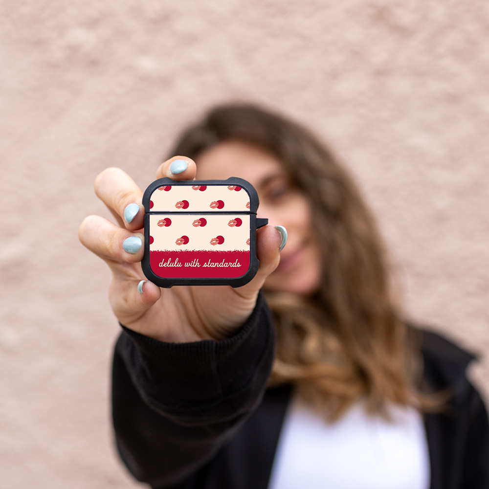 Θήκη Σιλικόνης Sonique Delulu Polka Era Series για AirPods 4 Delulu Standards