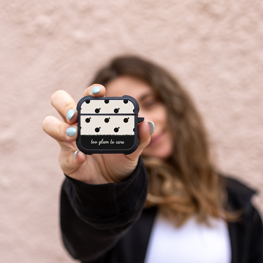 Θήκη Σιλικόνης Sonique Delulu Polka Era Series για AirPods 4 Too Glam