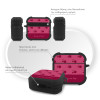 Θήκη Σιλικόνης Sonique Delulu Polka Era Series για AirPods 4 Top Cherry