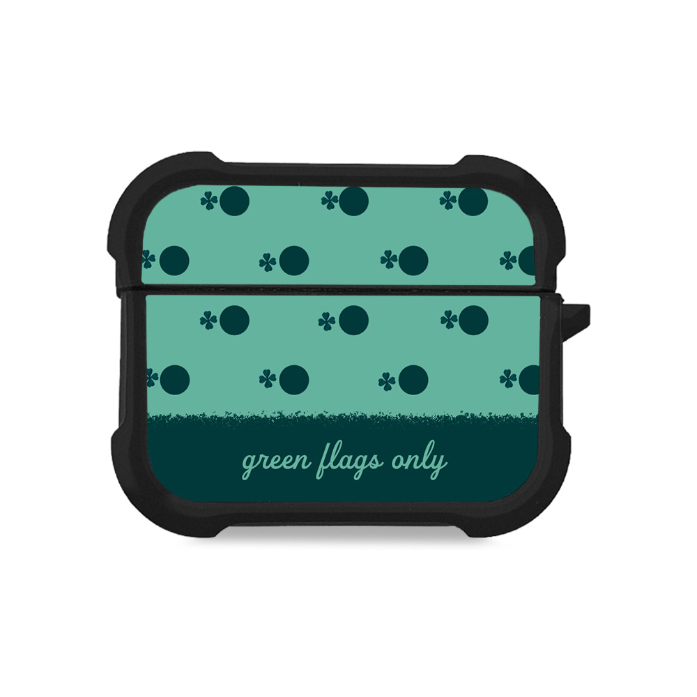 Θήκη Σιλικόνης Sonique Delulu Polka Era Series για AirPods Pro 3 Green Flags