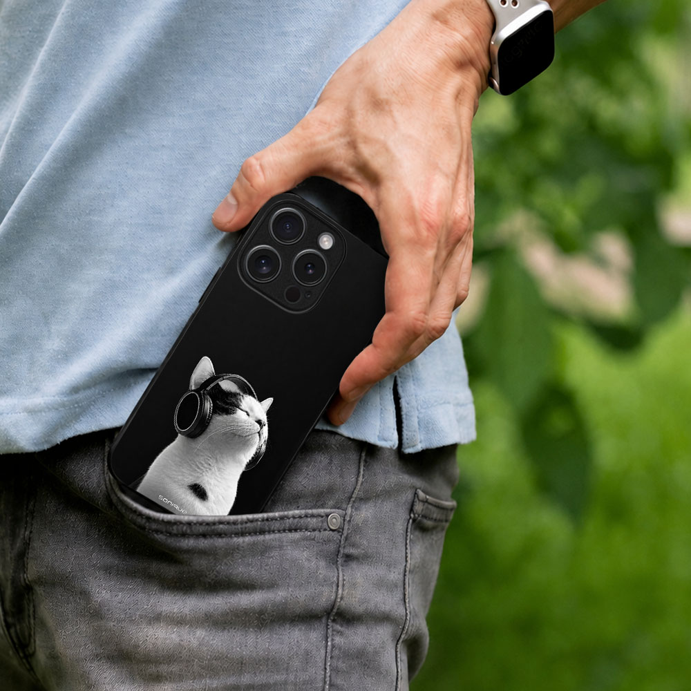 Θήκη Sonique Men's Edition για Nothing Phone 3a Pro Audio Kitten - White