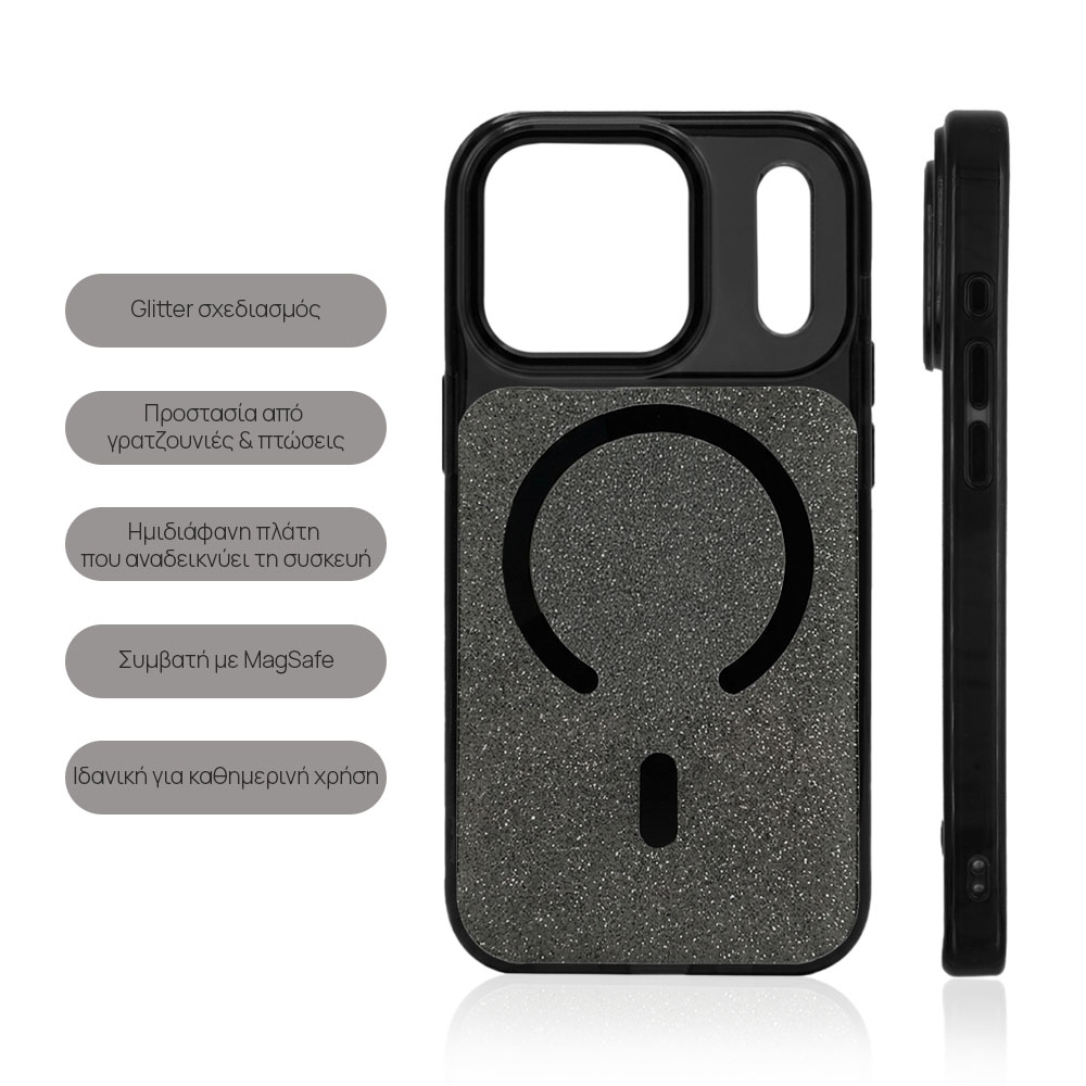 Θήκη Magnetic MagSparkle Sonique Samsung Galaxy S26 Ultra Μαύρο